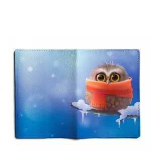 обложка для паспорта MAXAON PAS10212-Owl in scarf аксессуары в интернет магазине DESSA